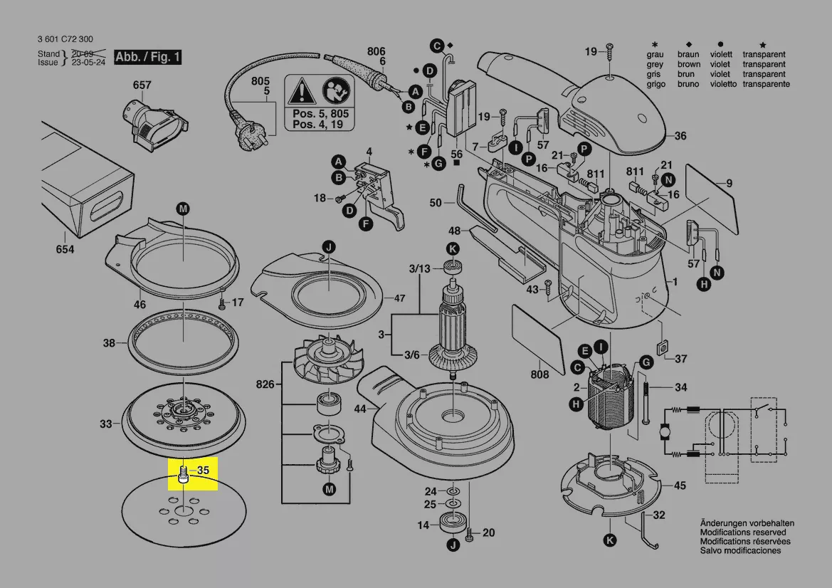 Vis 6 pans creuse réf. 1 600 A01 5G7 Bosch